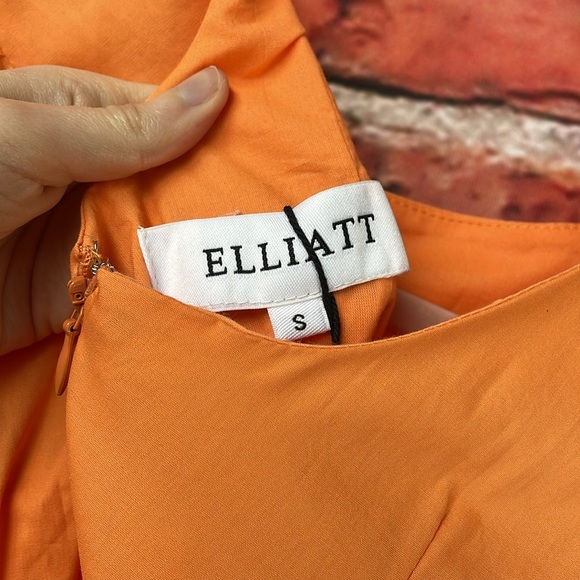Orange Elliatt Ruffled Long Sleeve Bodycon Zya Mini Dress - Picture 14 of 15